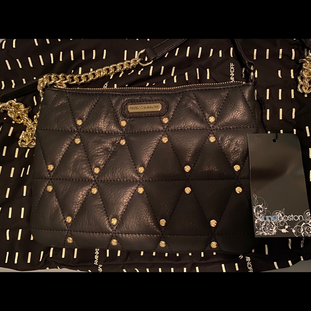 Rebecca Minkoff Quilted Stud Rocker Black
